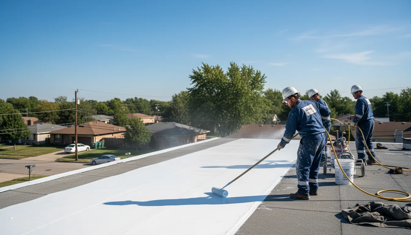Commercial roof coating in Balch Springs, TX near me